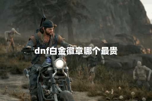 dnf白金徽章哪个最贵