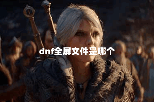 dnf全屏文件是哪个