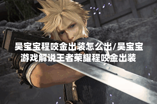 吴宝宝程咬金出装怎么出/吴宝宝游戏解说王者荣耀程咬金出装