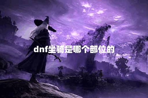 dnf坐骑是哪个部位的 dnf坐骑是哪个部位的