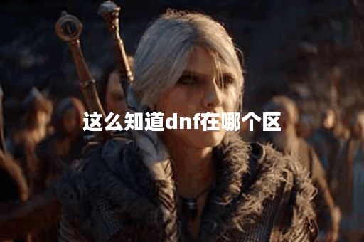 这么知道dnf在哪个区 这么知道dnf在哪个区