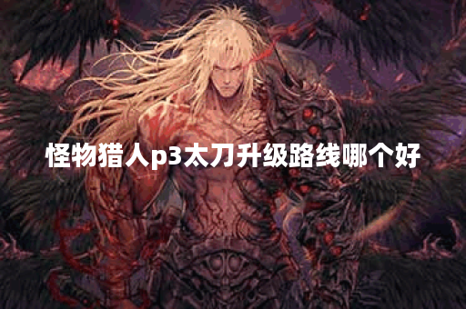 怪物猎人p3太刀升级路线哪个好