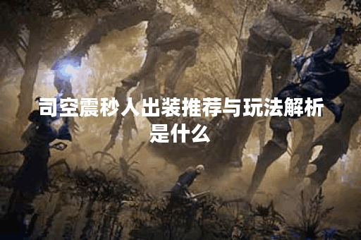 司空震秒人出装推荐与玩法解析是什么？