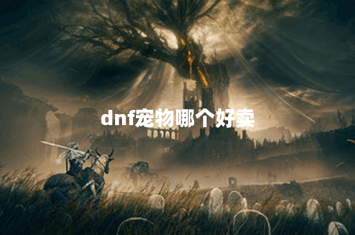 dnf宠物哪个好卖