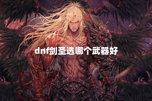 dnf剑圣选哪个武器好