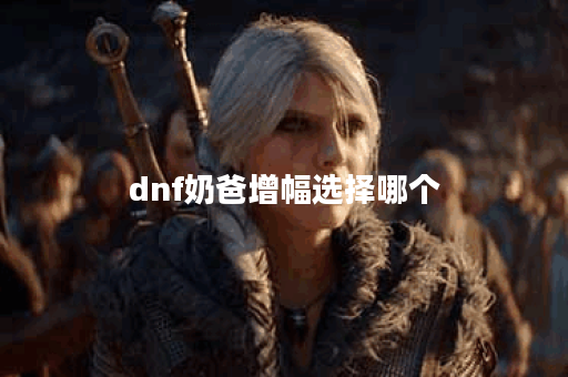 dnf奶爸增幅选择哪个
