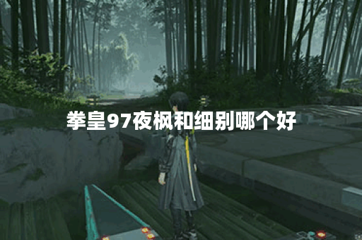 拳皇97夜枫和细别哪个好 拳皇97夜枫和细别哪个好