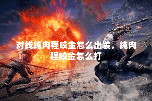 对线纯肉程咬金怎么出装，纯肉程咬金怎么打