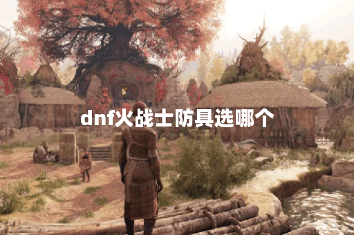 dnf火战士防具选哪个