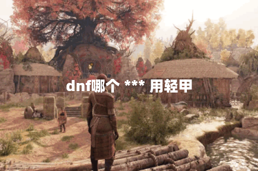 dnf哪个 *** 用轻甲