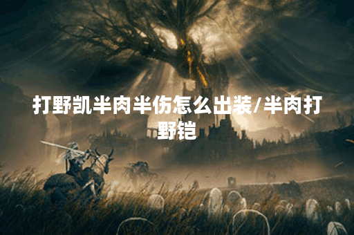 打野凯半肉半伤怎么出装/半肉打野铠