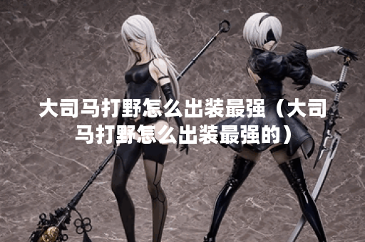 大司马打野怎么出装最强（大司马打野怎么出装最强的）