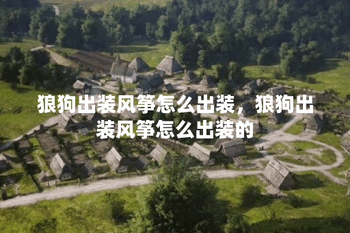 狼狗出装风筝怎么出装，狼狗出装风筝怎么出装的