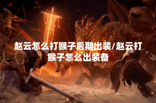 赵云怎么打猴子后期出装/赵云打猴子怎么出装备