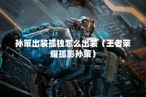 孙策出装孤独怎么出装（王者荣耀孤影孙策）