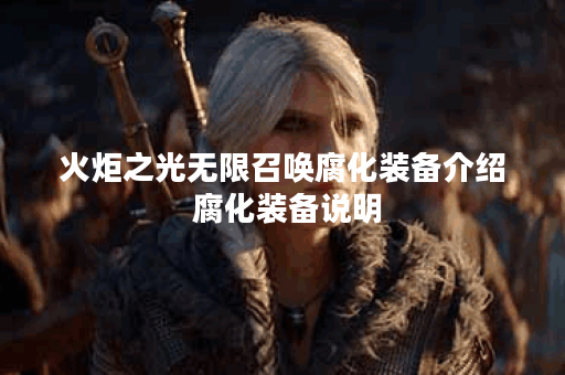 火炬之光无限召唤腐化装备介绍 腐化装备说明
