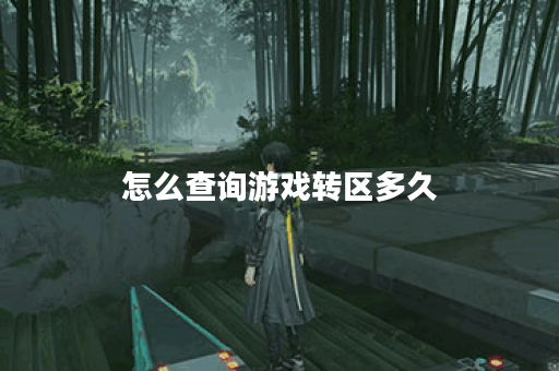 怎么查询游戏转区多久