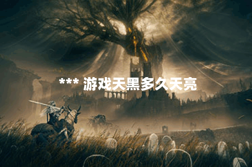  *** 游戏天黑多久天亮