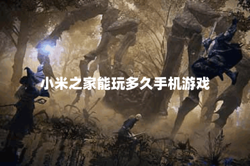 小米之家能玩多久手机游戏