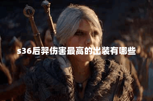 s36后羿伤害最高的出装有哪些？如何选择最优装备？