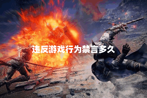 违反游戏行为禁言多久