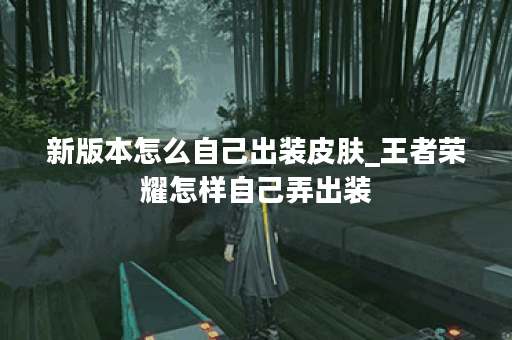 新版本怎么自己出装皮肤_王者荣耀怎样自己弄出装