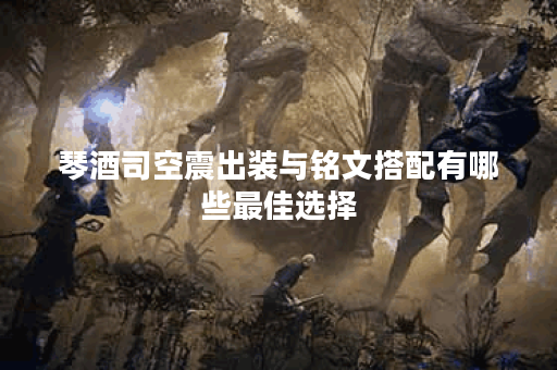 琴酒司空震出装与铭文搭配有哪些最佳选择？