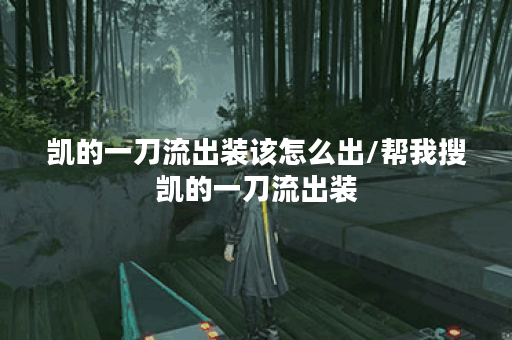 凯的一刀流出装该怎么出/帮我搜凯的一刀流出装