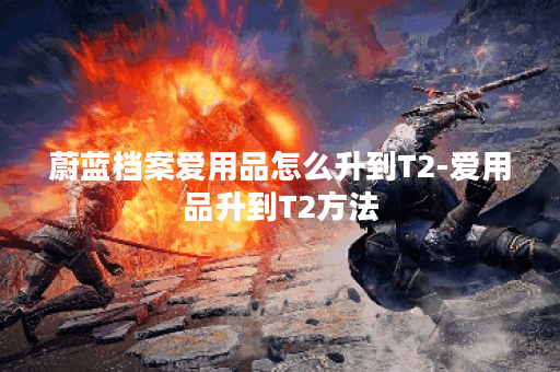 蔚蓝档案爱用品怎么升到T2-爱用品升到T2方法