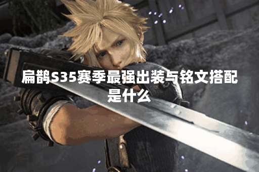 扁鹊S35赛季最强出装与铭文搭配是什么？如何选择最佳装备？