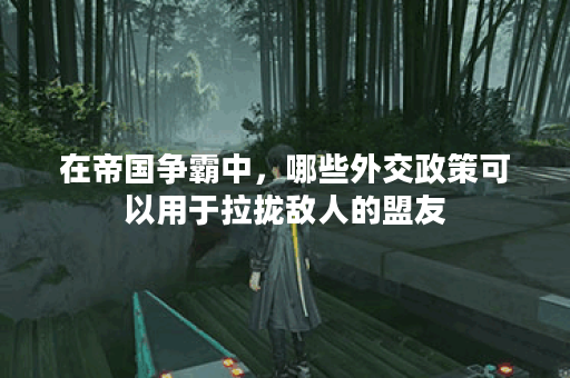 在帝国争霸中，哪些外交政策可以用于拉拢敌人的盟友？
