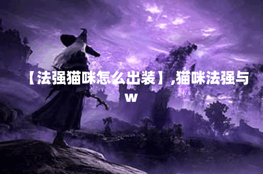 【法强猫咪怎么出装】,猫咪法强与w