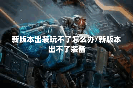新版本出装玩不了怎么办/新版本出不了装备