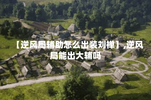 【逆风局辅助怎么出装刘禅】,逆风局能出大辅吗