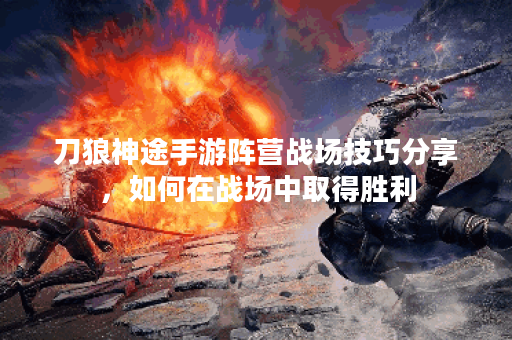 刀狼神途手游阵营战场技巧分享，如何在战场中取得胜利？