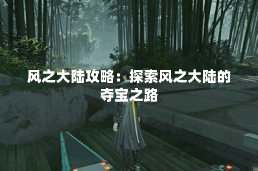 风之大陆攻略：探索风之大陆的夺宝之路