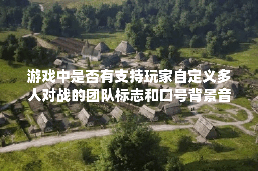 游戏中是否有支持玩家自定义多人对战的团队标志和口号背景音效系统？