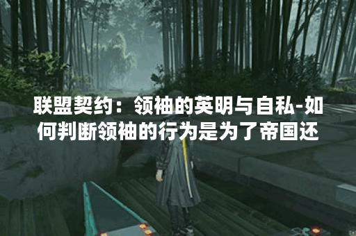 联盟契约：领袖的英明与自私-如何判断领袖的行为是为了帝国还是为了个人利益？
