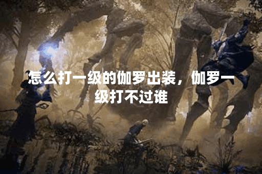 怎么打一级的伽罗出装，伽罗一级打不过谁