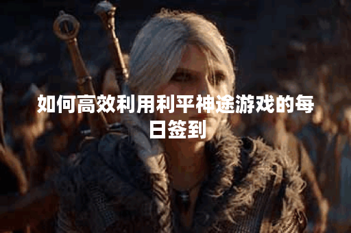如何高效利用利平神途游戏的每日签到？