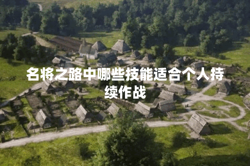 名将之路中哪些技能适合个人持续作战？