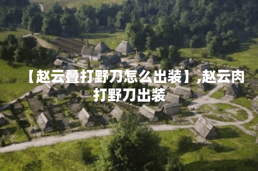 【赵云叠打野刀怎么出装】,赵云肉打野刀出装
