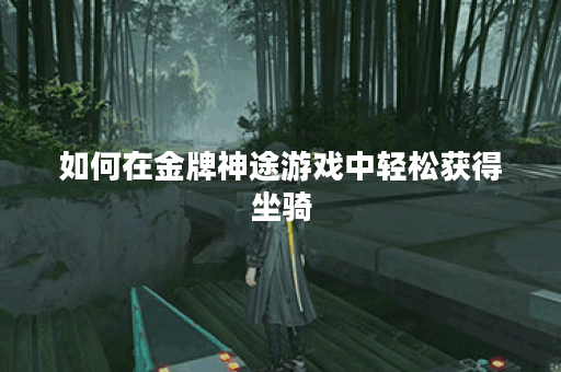 如何在金牌神途游戏中轻松获得坐骑？