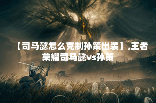 【司马懿怎么克制孙策出装】,王者荣耀司马懿vs孙策