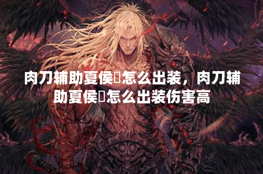 肉刀辅助夏侯惇怎么出装，肉刀辅助夏侯惇怎么出装伤害高