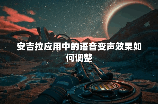 安吉拉应用中的语音变声效果如何调整？