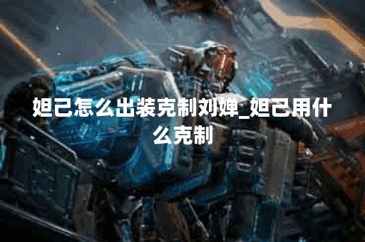 妲己怎么出装克制刘婵_妲己用什么克制