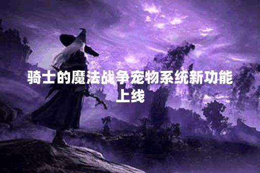 骑士的魔法战争宠物系统新功能上线