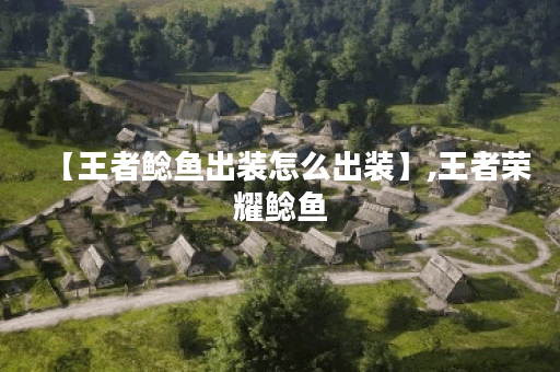 【王者鲶鱼出装怎么出装】,王者荣耀鲶鱼