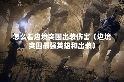 怎么看边境突围出装伤害(边境突围最强英雄和出装) 怎么看边境突围出装伤害(边境突围最强英雄和出装)